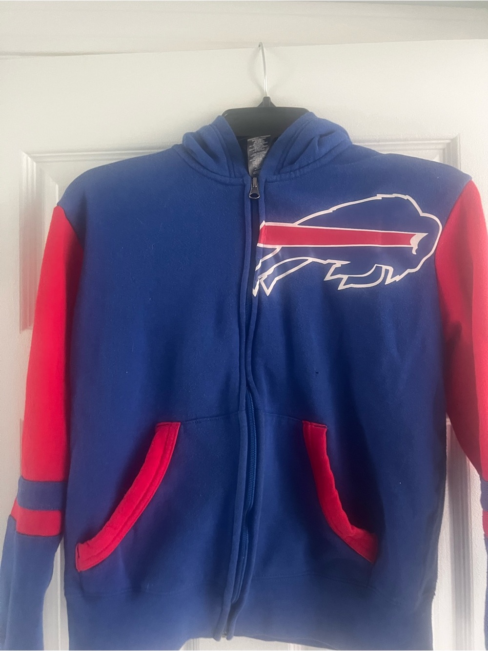 NFL Blue & Red Buffalo Kids' Full-Zip Hoodie Jacket